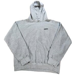 10 Deep Hoodie Gray Sweatshirt Size Medium Y2K Skater